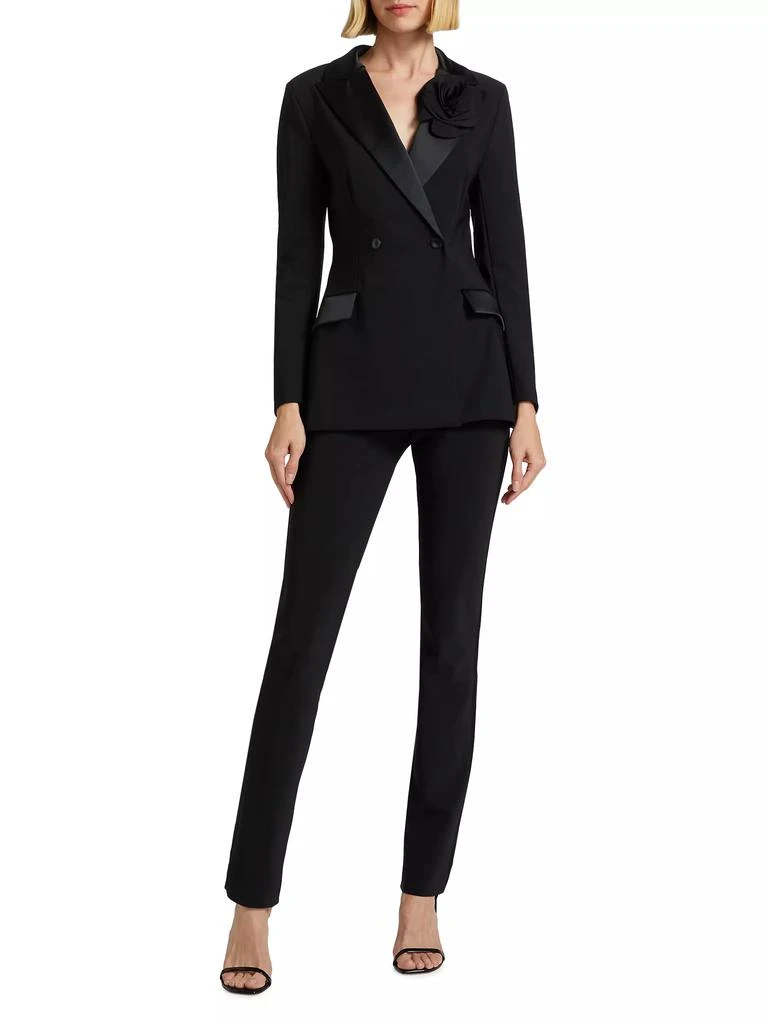 Chiara Boni Floral Double-Breasted Tuxedo Jacket 2
