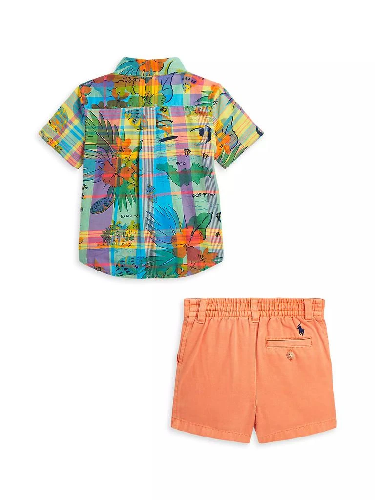 Ralph Lauren Baby Boy's Short-Sleeve Shirt & Shorts Set 2