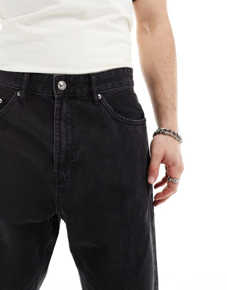 Bershka Bershka loose fit jeans in black 3