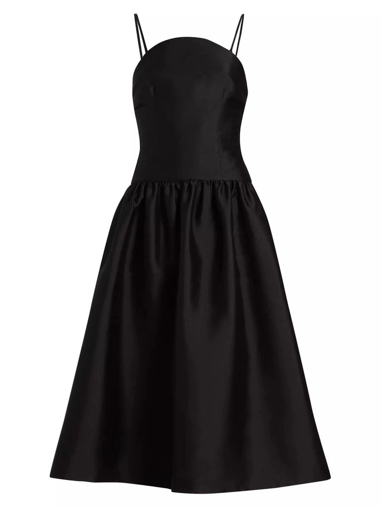 Self Portrait Taffeta Midi-Dress 1