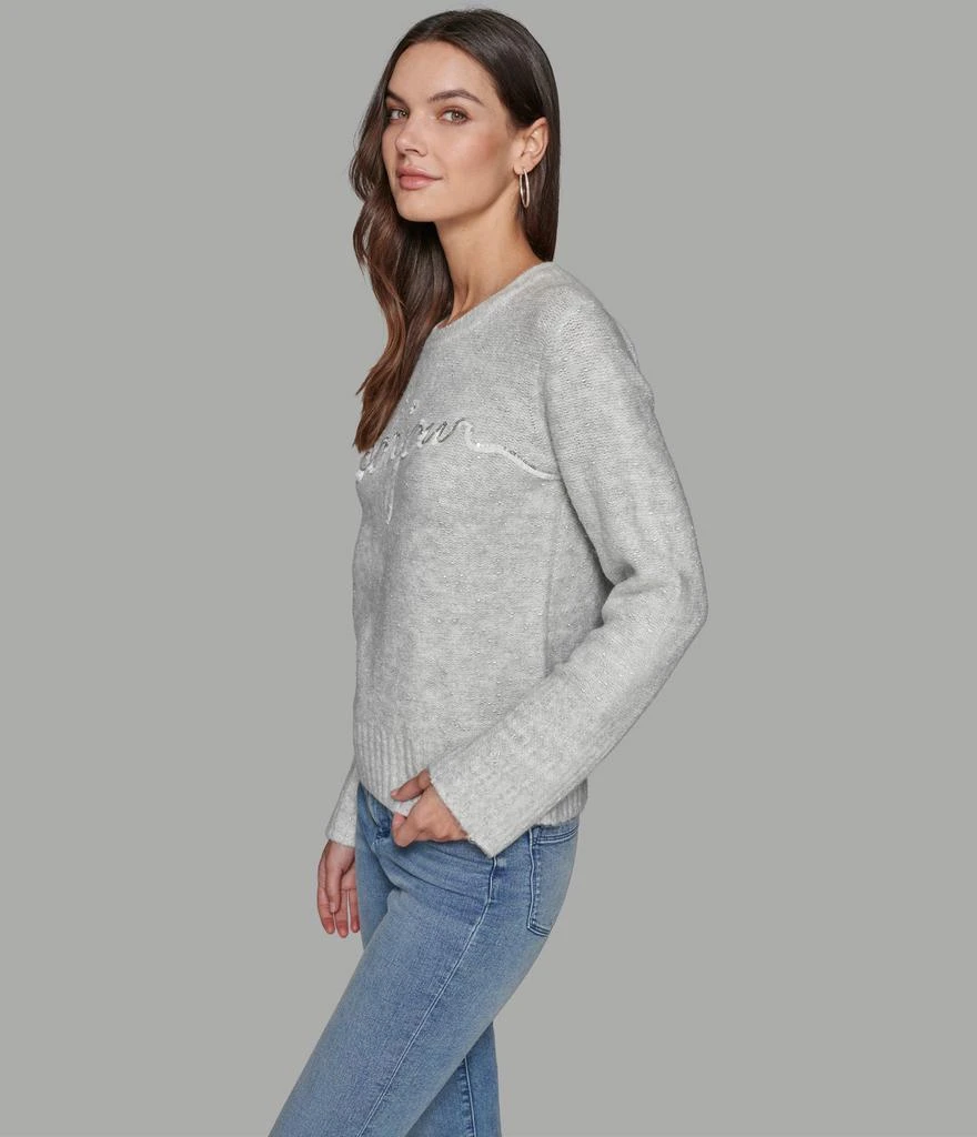 Karl Lagerfeld Paris BONJOUR SCRIPT LUREX SWEATER 3