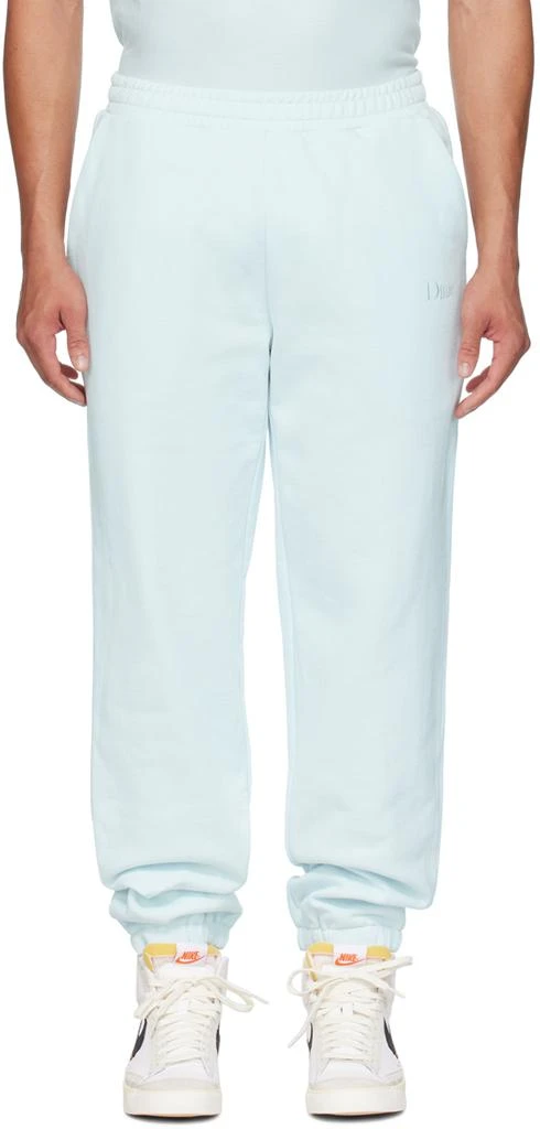 Dime Blue Embroidered Sweatpants 1