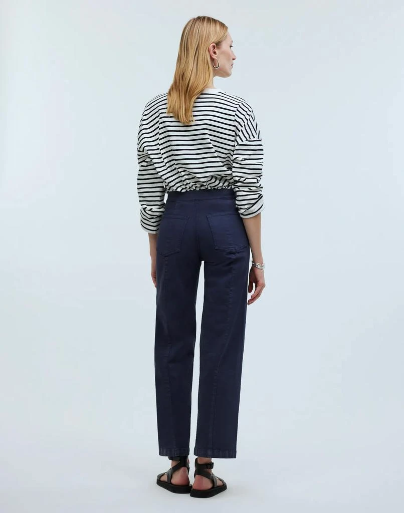 Madewell The Emmett Wide-Leg Crop Pant: Welt Pocket Edition 4