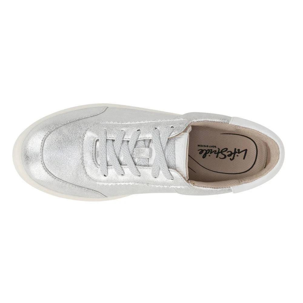 LifeStride Happy Hour Metallic Lace Up Sneakers 4
