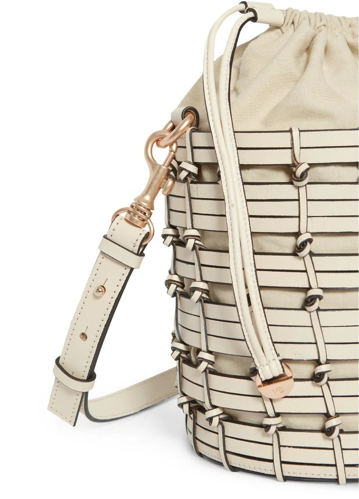 VANESSA BRUNO Small woven leather bucket bag 5
