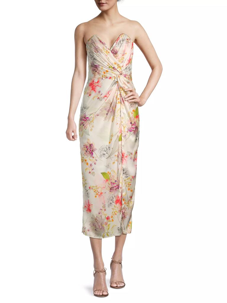 Katie May Come On Home Strapless Midi-Dress