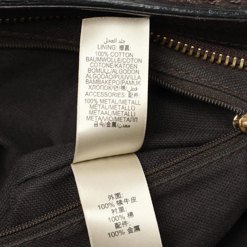 Burberry Burberry Brown/Black Leather Tassel Detail Satchel 9