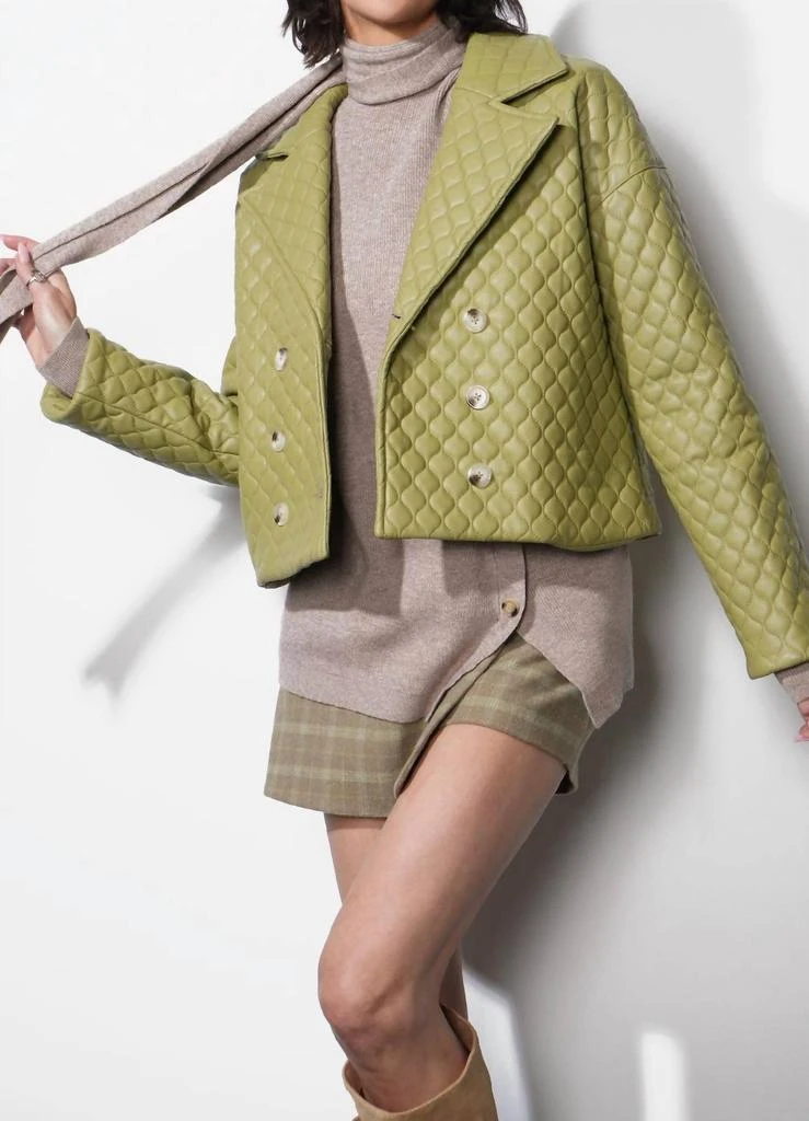 Greylin Greylin - Sandra Quilted Vegan Leather Jacket 3