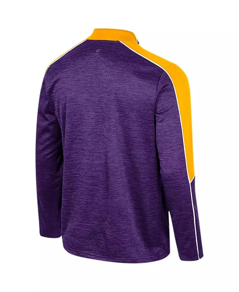 Colosseum Men's Purple LSU Tigers Marled Half-Zip Jacket 3