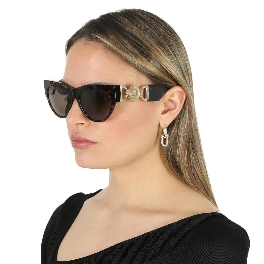 Authentic VERSACE Ladiez Sunglasses Blue Mirror Silver Cat Eye Ladies Sunglasses VE4470B 54741U  main image 4