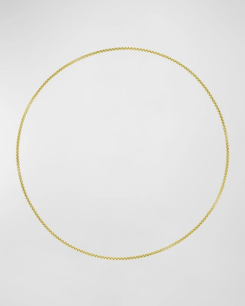 David Yurman Baby Box Chain Necklace in 18K Gold