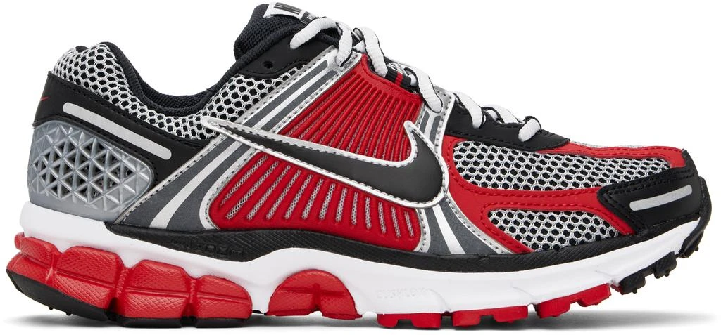 NIKE Silver & Red Zoom Vomero 5 Sneakers 1