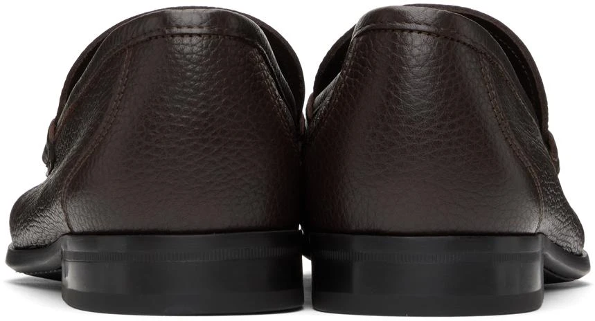 Salvatore Ferragamo Brown Gancini Ornament Loafers 2