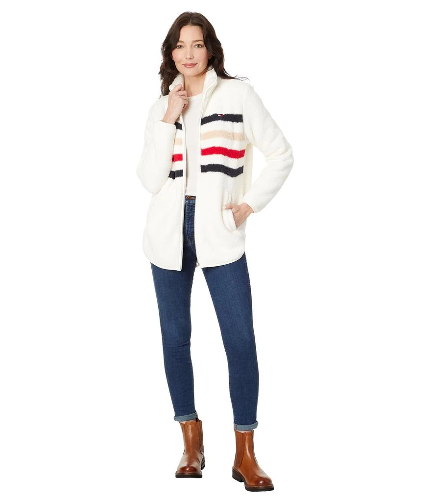 Tommy Hilfiger Stripe Sherpa Jacket 4