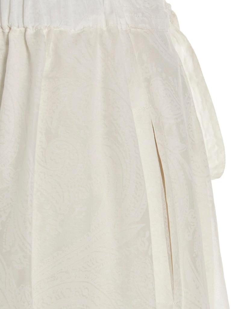 ETRO Etro Paisley Print Bow Detailed Long Skirt 4