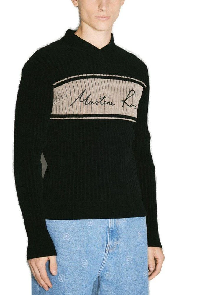 Martine Rose Martine Rose Chenille V-Neck Knitted Jumper 1
