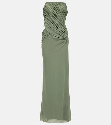 christopher esber green dress Christopher Esber Orion Gown in Bottle Green – The Closet Collective Hire main image 1