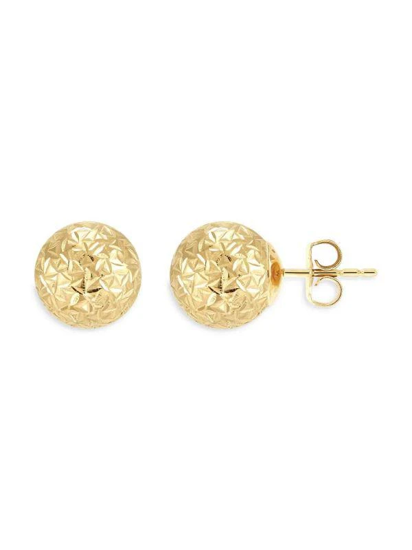 Saks Fifth Avenue 2-Piece 14K Yellow Gold Ball Stud Earrings & Pendant Necklace Set 4