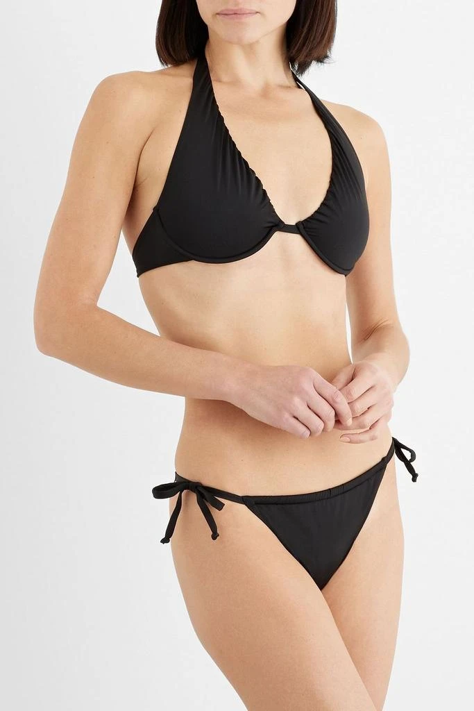 IRIS & INK Alexandra ruched underwired bikini top 2