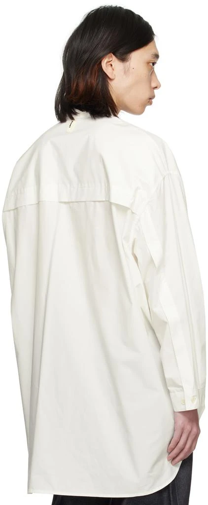 SUNNEI Off-White Spread Collar Shirt 3