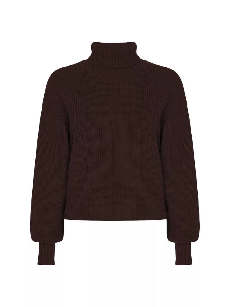 Good American Heavy Cozy Turtleneck In Bark 5