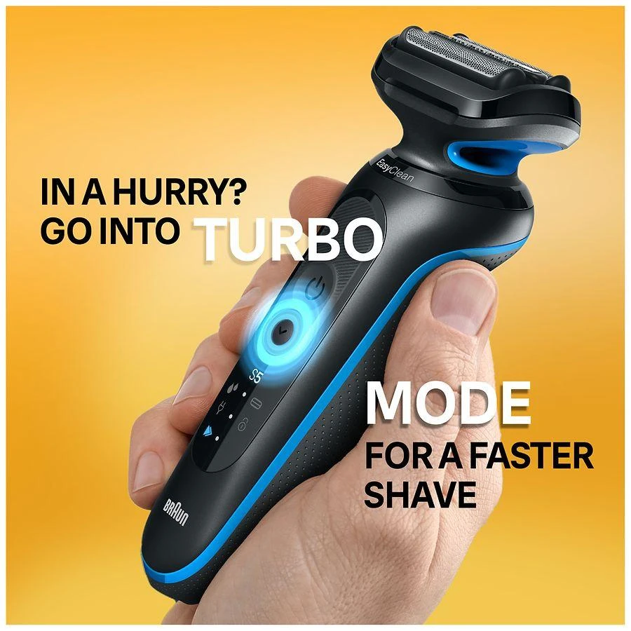 Braun Electric Shaver for Men, Series 5 5118s, Wet & Dry Shave, Turbo Shaving Mode 4