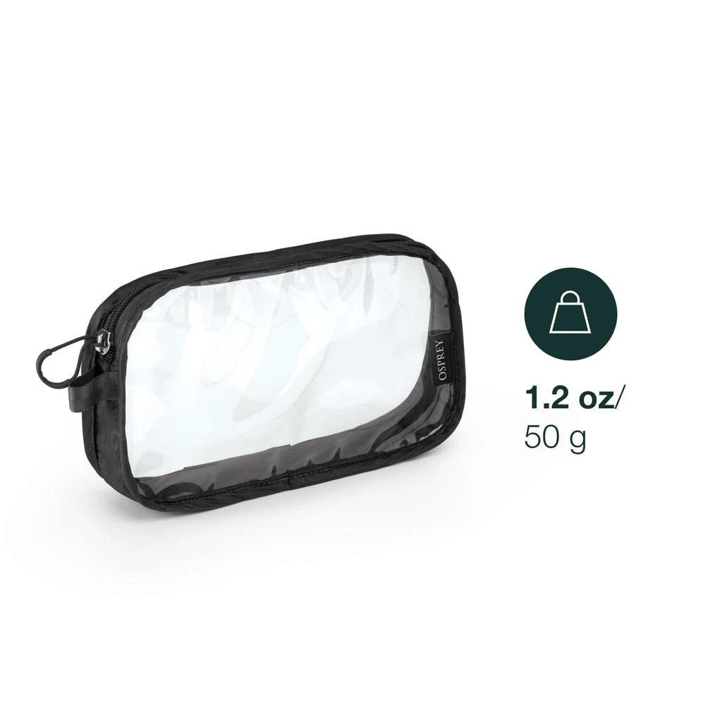 Osprey Osprey Ultralight Clear Liquids Pouch for Travel, Black 2