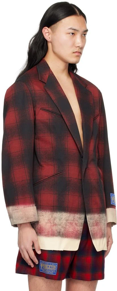 MAISON MARGIELA Red Contrast Blazer 4
