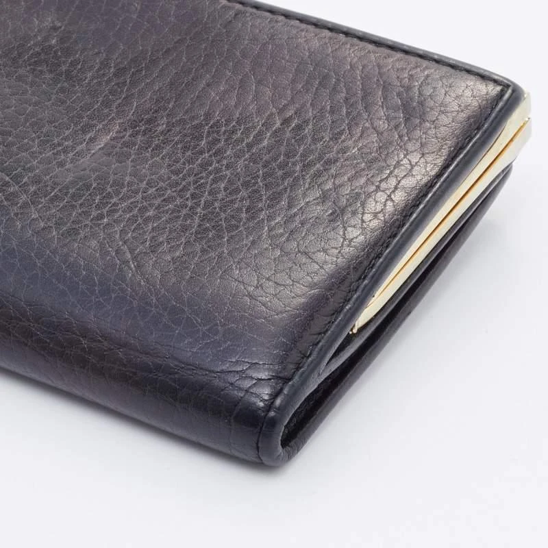 CH Carolina Herrera CH Carolina Herrera Black Leather French Continental Wallet 10