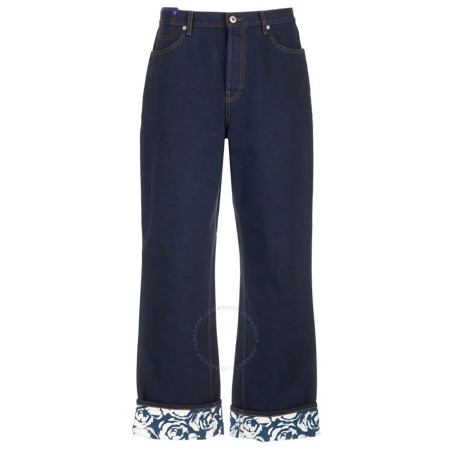 Burberry Rose-Print Straight-Leg Jeans 1