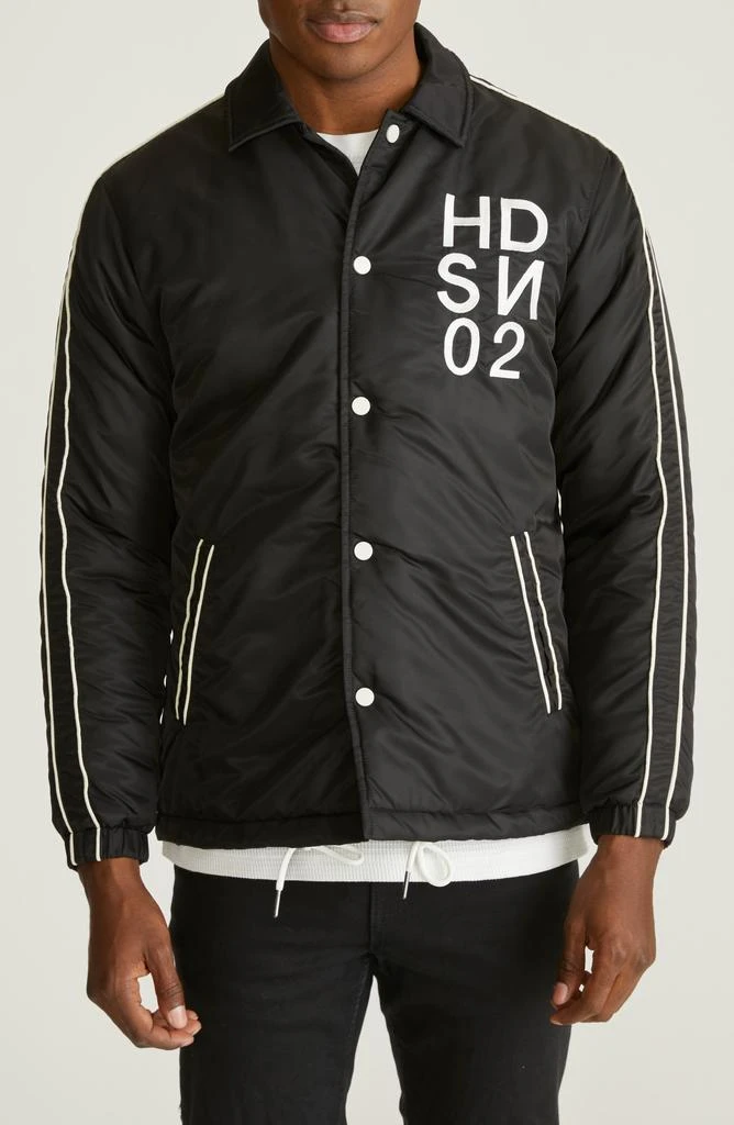 Hudson Water Repellent Insulated Nylon Coach's Jacket 1