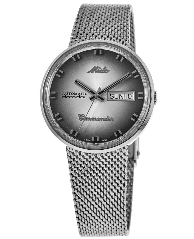 MIDO Mido Commander Shade Silver Dial Steel Women's Watch M8429.4.27.11 1