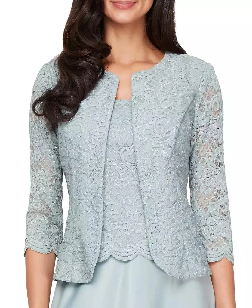 Alex Evenings Petite Lace Dress and Jacket 5