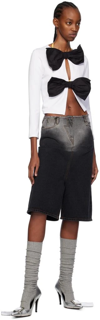 pushBUTTON Black Five-Pocket Denim Shorts 4