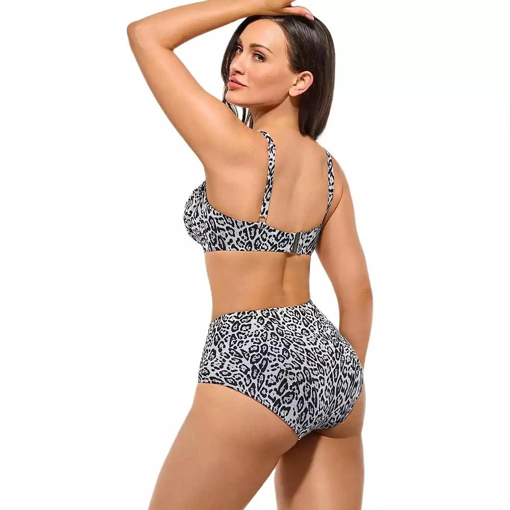 Popilush Women
s Shapewear Ruched Tummy Control Bikini Set 3