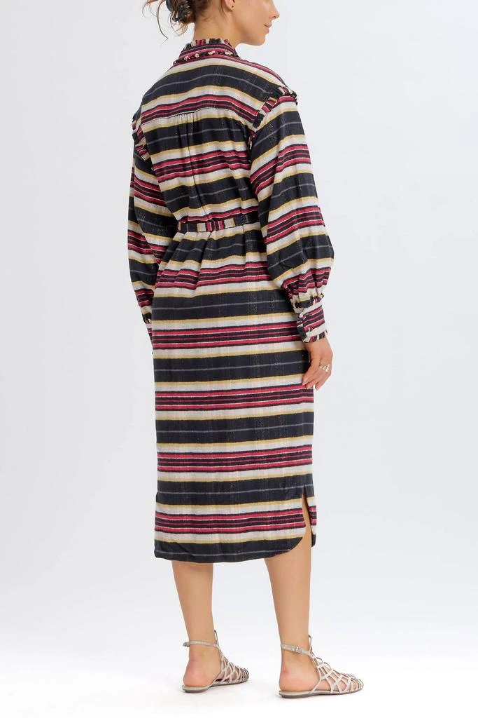Something Navy Something Navy - Belted Striped Button Up Dress 3