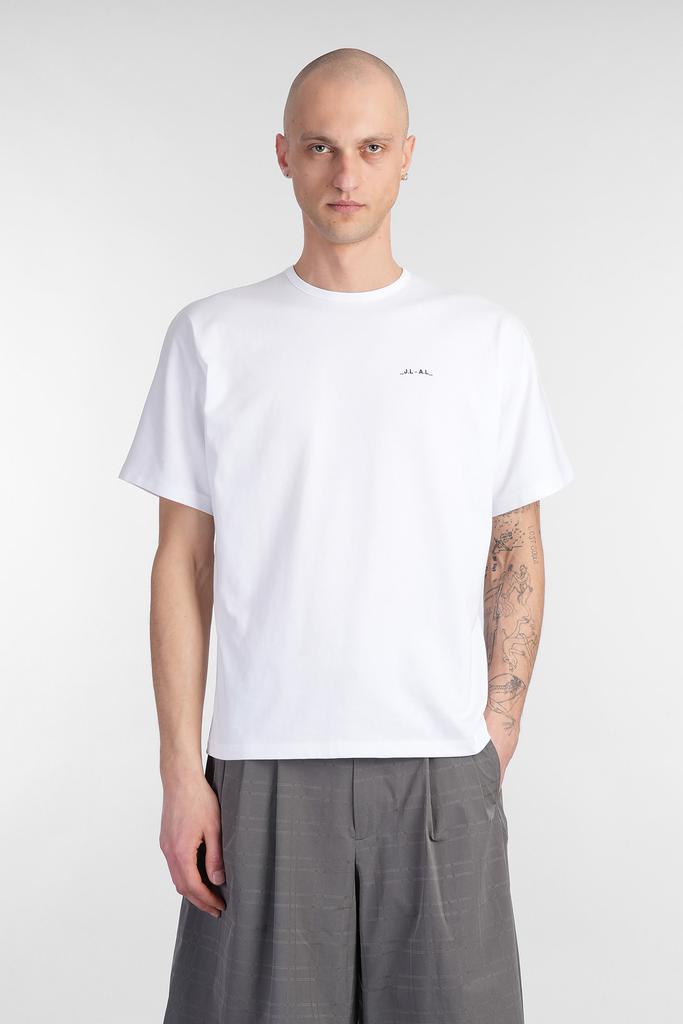 J.L-A.L Dalma Shortsleeve T-shirt In White Cotton