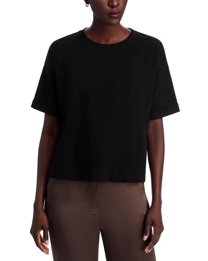 Eileen Fisher Crewneck Boxy Fit Top 1