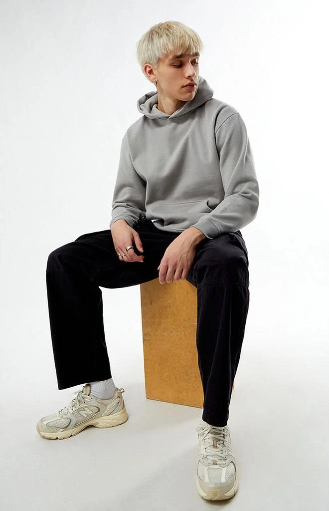 PacSun Gray Solid Color Hoodie 4