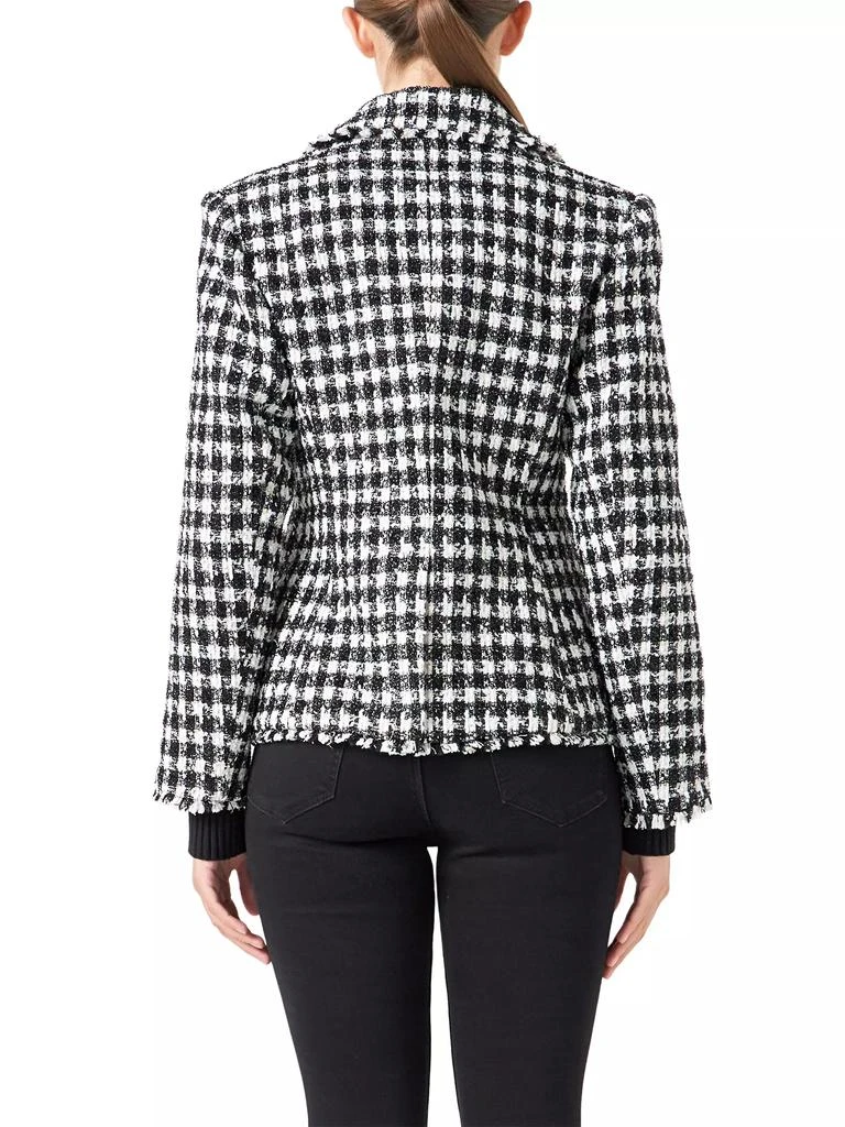 Endless Rose Checked Tweed Blazer 5