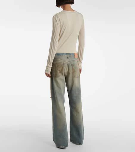 Acne Studios Penicillin distressed wide-leg jeans 3