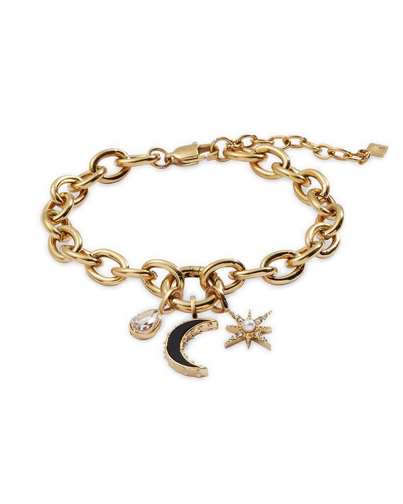 Alex and Ani Symbols Stainless Steel Black Onyx & Pearl CZ Interchangeable