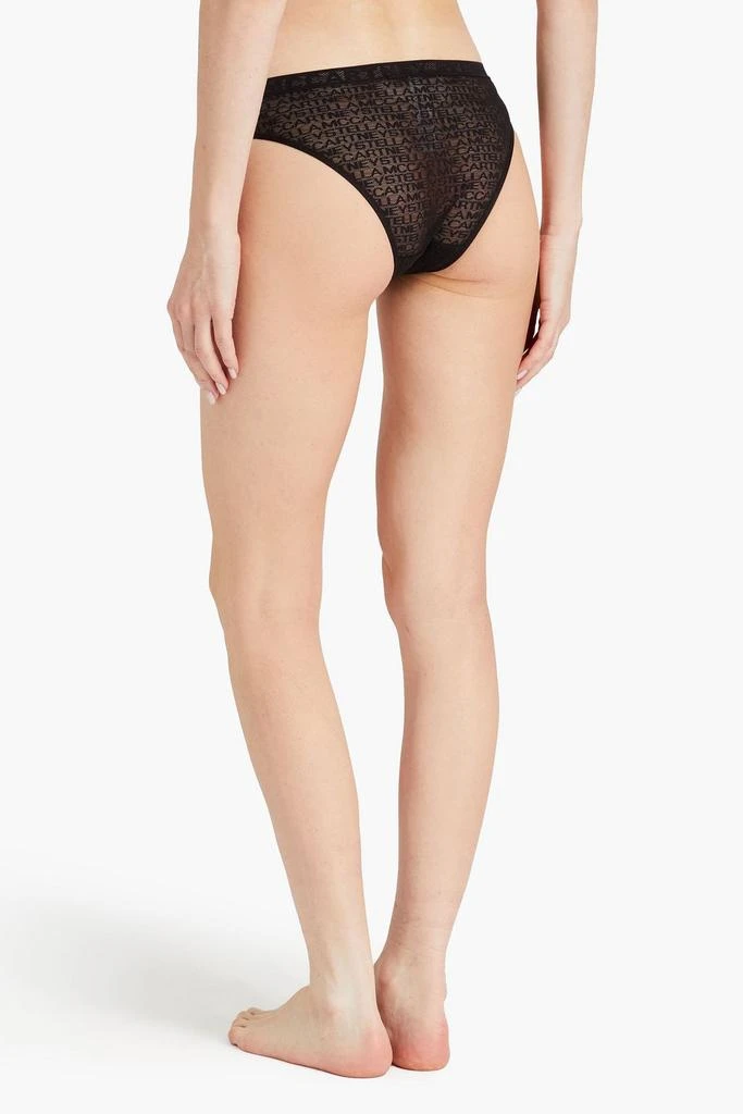 Stella McCartney Stretch-tulle mid-rise briefs 3
