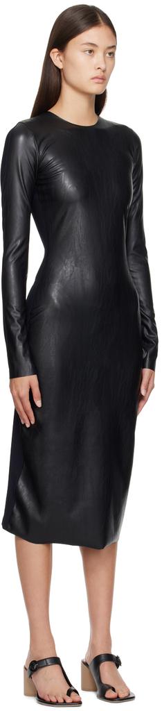 MM6 Maison Margiela Black Bodycon Midi Dress