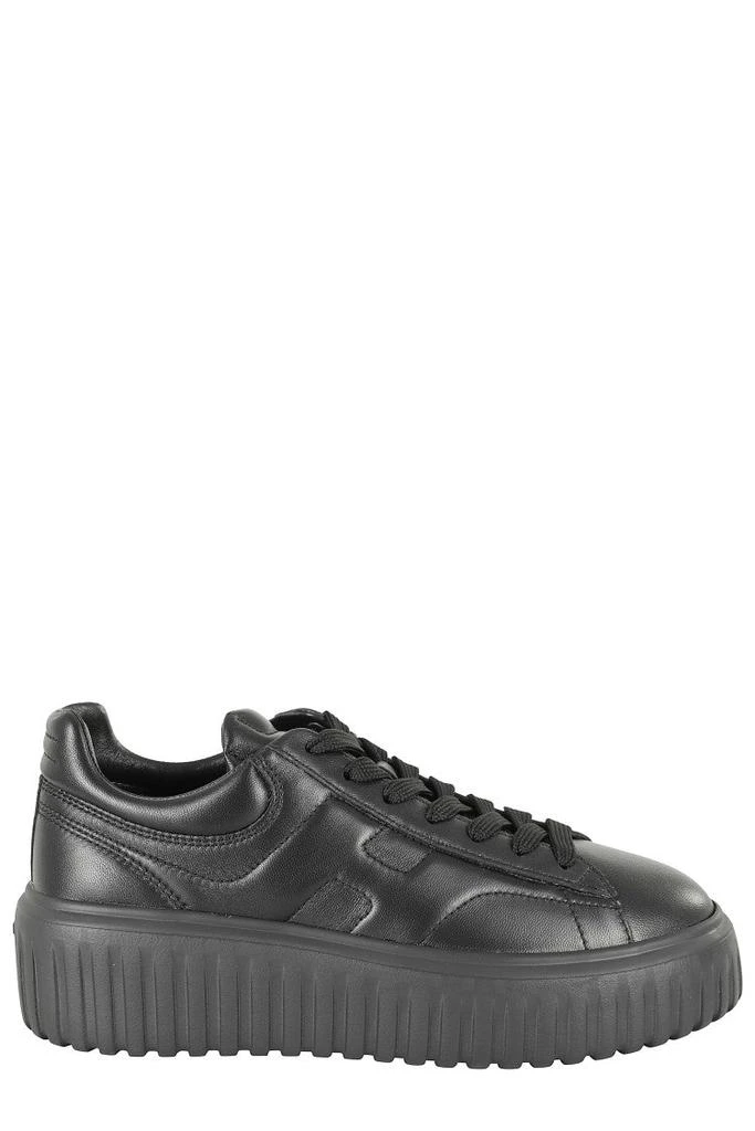hogan H Stripes Sneakers With Round Toe