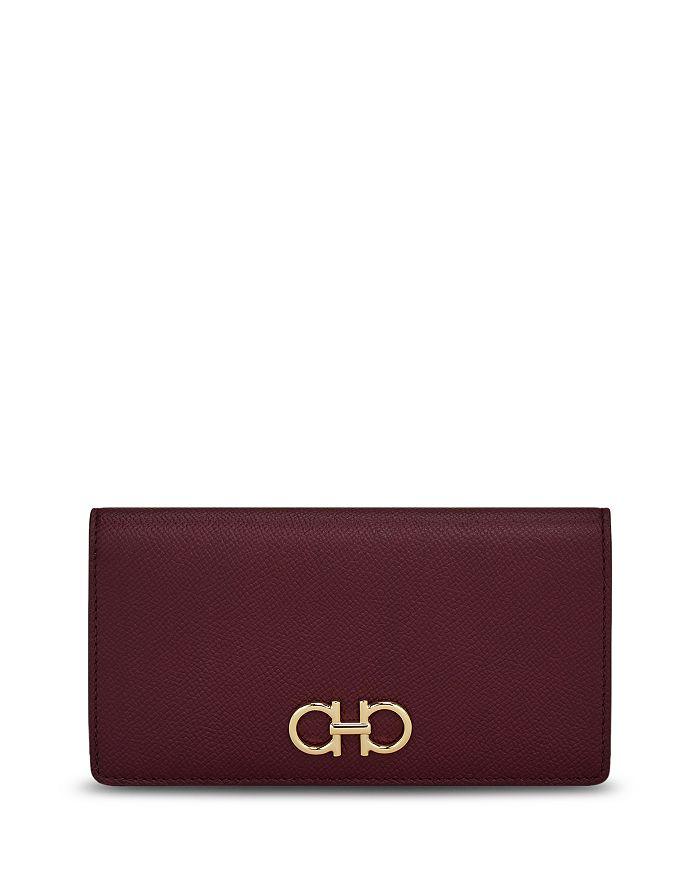 Salvatore Ferragamo Gancini Leather Continental Wallet