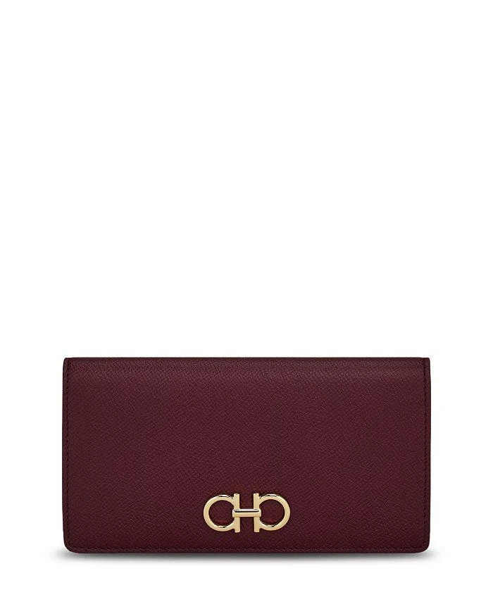 Salvatore Ferragamo Gancini Leather Continental Wallet 1