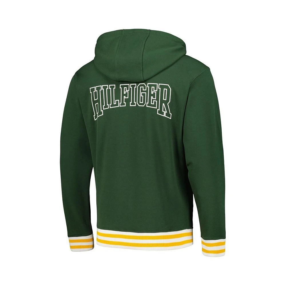 Tommy Hilfiger Men's Green Green Bay Packers Aaron Quarter-Zip Hoodie 3