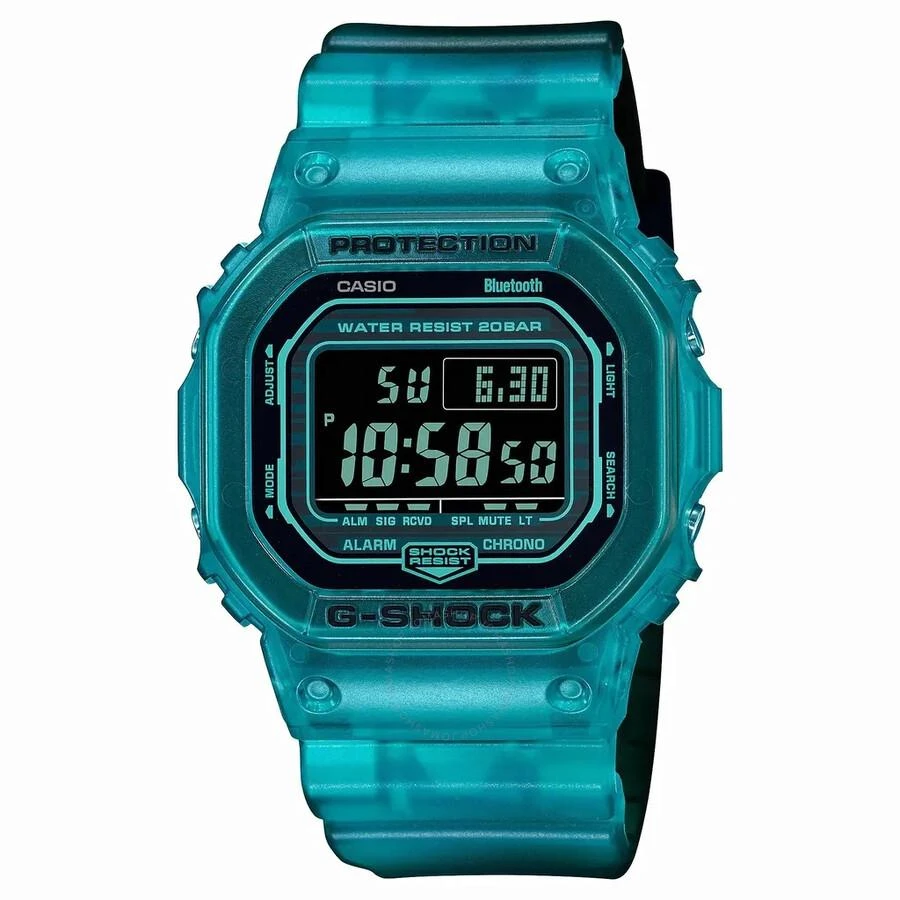 Casio G-Shock 5600 Series Alarm World Time Quartz Digital Black Dial Watch DW-B5600G-2DR 1
