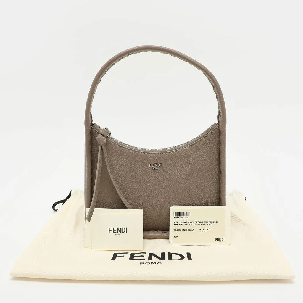 Fendi Fendi Grey Selleria Leather Mini Fendessence Hobo 11